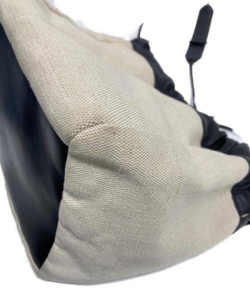JIL SANDER（ジルサンダー）JIL SANDER (ジルサンダー) ドローストリングバッグ ベージュ×ブラックの古着・服飾アイテム
