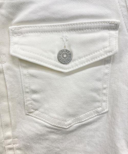 CROCODILE（クロコダイル）CROCODILE (クロコダイル) デニムジャケット ホワイト サイズ:Mの古着・服飾アイテム