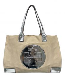 TORY BURCH（トリーバーチ）の古着「トートバッグ」｜ベージュ×シルバー