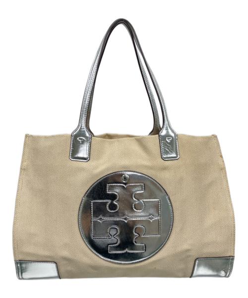 TORY BURCH（トリーバーチ）TORY BURCH (トリーバーチ) トートバッグ ベージュ×シルバーの古着・服飾アイテム