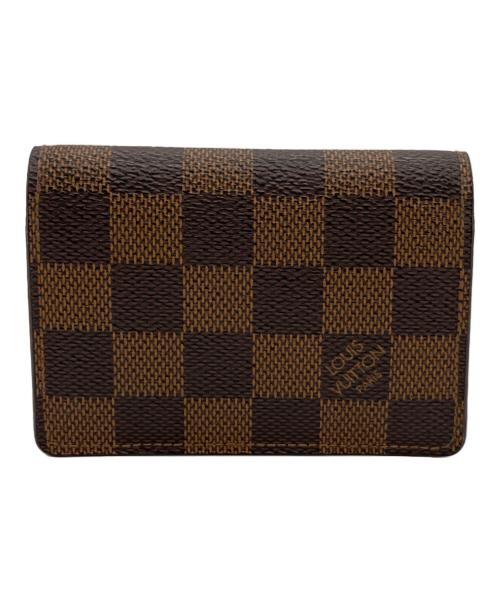 LOUIS VUITTON（ルイ ヴィトン）LOUIS VUITTON (ルイ ヴィトン) 名刺入れ ブラウンの古着・服飾アイテム