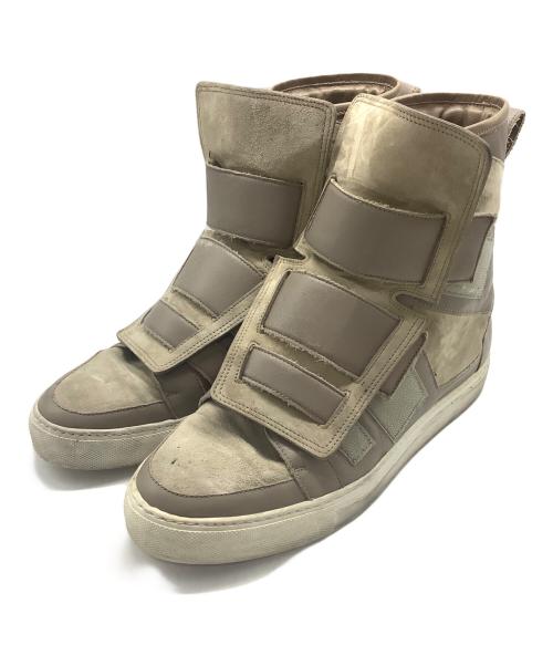 KRIS VAN ASSCHE（クリス ヴァン アッシュ）KRIS VAN ASSCHE (クリス ヴァン アッシュ) ハイカットスニーカー ブラウン サイズ:SIZE 42の古着・服飾アイテム