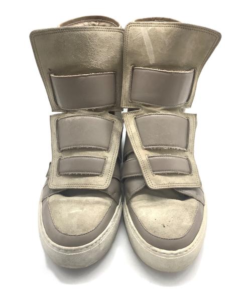 KRIS VAN ASSCHE（クリス ヴァン アッシュ）KRIS VAN ASSCHE (クリス ヴァン アッシュ) ハイカットスニーカー ブラウン サイズ:SIZE 42の古着・服飾アイテム