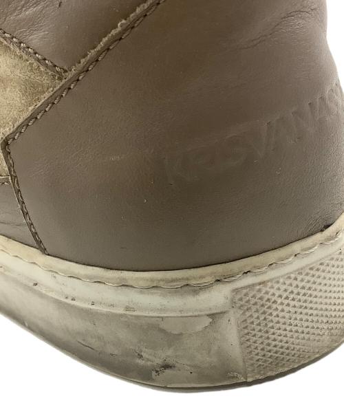 KRIS VAN ASSCHE（クリス ヴァン アッシュ）KRIS VAN ASSCHE (クリス ヴァン アッシュ) ハイカットスニーカー ブラウン サイズ:SIZE 42の古着・服飾アイテム