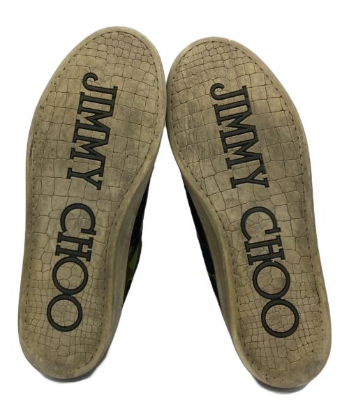 JIMMY CHOO（ジミーチュウ）JIMMY CHOO (ジミーチュウ) ハイカットスニーカー カーキ サイズ:27cmの古着・服飾アイテム