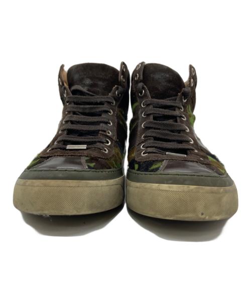 JIMMY CHOO（ジミーチュウ）JIMMY CHOO (ジミーチュウ) ハイカットスニーカー カーキ サイズ:27cmの古着・服飾アイテム