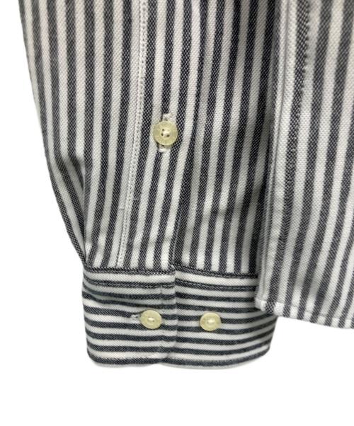 LACOSTE（ラコステ）LACOSTE (ラコステ) 長袖シャツ グレー×ホワイト サイズ:Mの古着・服飾アイテム