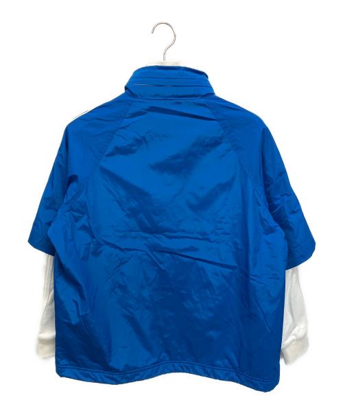 DIESEL（ディーゼル）DIESEL (ディーゼル) ナイロンレイヤードジャケット ブルー×ホワイト サイズ:SIZE S 未使用品の古着・服飾アイテム