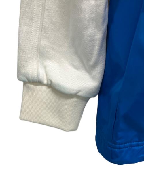 DIESEL（ディーゼル）DIESEL (ディーゼル) ナイロンレイヤードジャケット ブルー×ホワイト サイズ:SIZE S 未使用品の古着・服飾アイテム