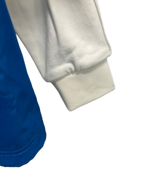DIESEL（ディーゼル）DIESEL (ディーゼル) ナイロンレイヤードジャケット ブルー×ホワイト サイズ:SIZE S 未使用品の古着・服飾アイテム