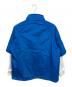 DIESEL (ディーゼル) ナイロンレイヤードジャケット ブルー×ホワイト サイズ:SIZE S 未使用品：6000円