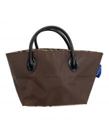 BURBERRY BLUE LABEL（バーバリー ブルー レーベル）の古着「ハンドバッグ」｜ブラウン×ベージュ
