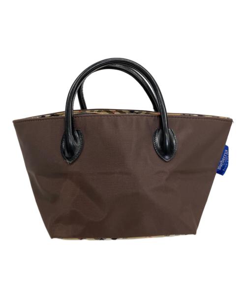 BURBERRY BLUE LABEL（バーバリー ブルー レーベル）BURBERRY BLUE LABEL (バーバリー ブルー レーベル) ハンドバッグ ブラウン×ベージュの古着・服飾アイテム