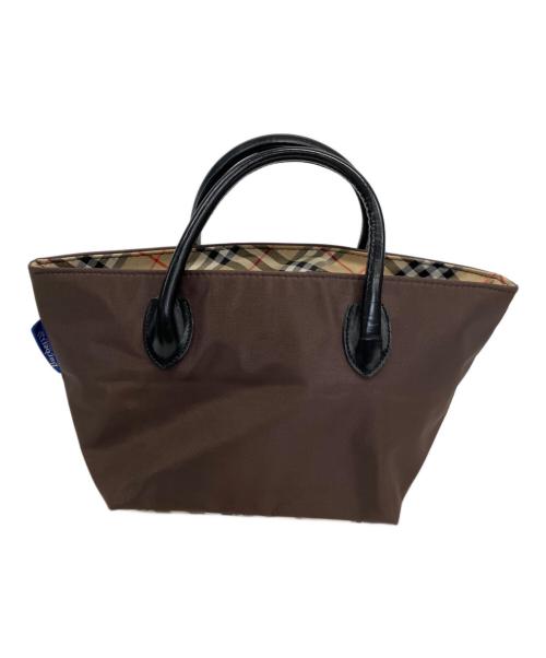 BURBERRY BLUE LABEL（バーバリー ブルー レーベル）BURBERRY BLUE LABEL (バーバリー ブルー レーベル) ハンドバッグ ブラウン×ベージュの古着・服飾アイテム