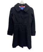 BLUE LABEL CRESTBRIDGEブルーレーベルクレストブリッジ）の古着「ステンカラーコート」｜ブラック