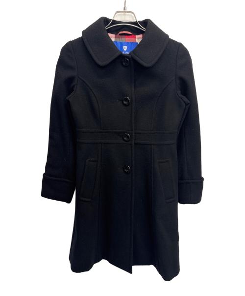 BLUE LABEL CRESTBRIDGE（ブルーレーベルクレストブリッジ）BLUE LABEL CRESTBRIDGE (ブルーレーベルクレストブリッジ) ステンカラーコート ブラック サイズ:SIZE 38の古着・服飾アイテム