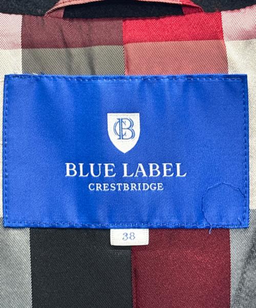 BLUE LABEL CRESTBRIDGE（ブルーレーベルクレストブリッジ）BLUE LABEL CRESTBRIDGE (ブルーレーベルクレストブリッジ) ステンカラーコート ブラック サイズ:SIZE 38の古着・服飾アイテム