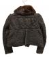 PRADA (プラダ) ミンクファーカラージャケット グレーブラウン サイズ:38：20000円