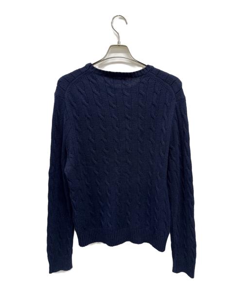 POLO RALPH LAUREN（ポロ・ラルフローレン）POLO RALPH LAUREN (ポロ・ラルフローレン) 厚手ニット ネイビー サイズ:SIZE Lの古着・服飾アイテム