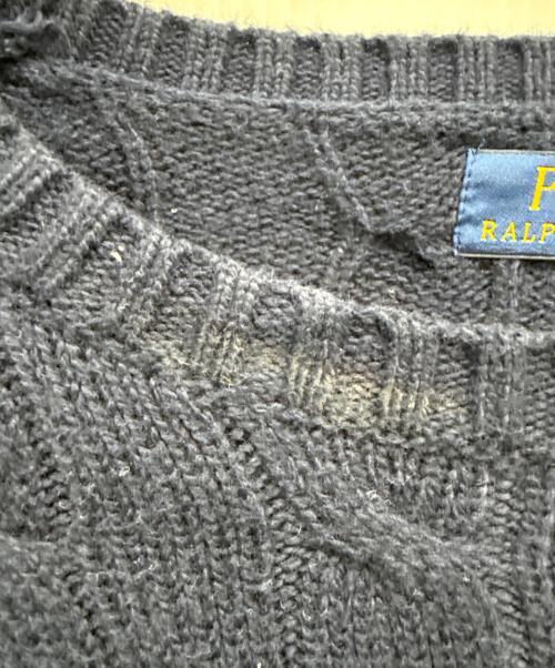 POLO RALPH LAUREN（ポロ・ラルフローレン）POLO RALPH LAUREN (ポロ・ラルフローレン) 厚手ニット ネイビー サイズ:SIZE Lの古着・服飾アイテム