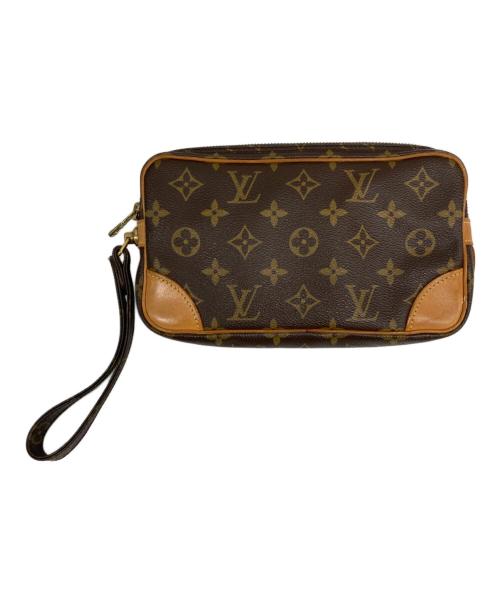 LOUIS VUITTON（ルイ ヴィトン）LOUIS VUITTON (ルイ ヴィトン) ハンドポーチ ブラウンの古着・服飾アイテム