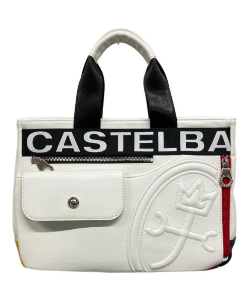 CASTELBAJAC（カステルバジャック）CASTELBAJAC (カステルバジャック) トートバッグ ホワイトの古着・服飾アイテム
