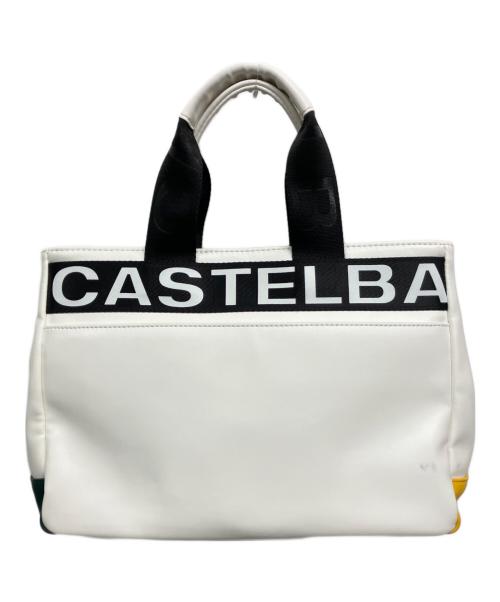 CASTELBAJAC（カステルバジャック）CASTELBAJAC (カステルバジャック) トートバッグ ホワイトの古着・服飾アイテム