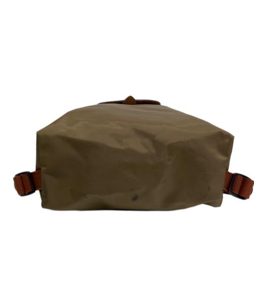 LONGCHAMP（ロンシャン）LONGCHAMP (ロンシャン) ナップサック グリーン×ブラウンの古着・服飾アイテム
