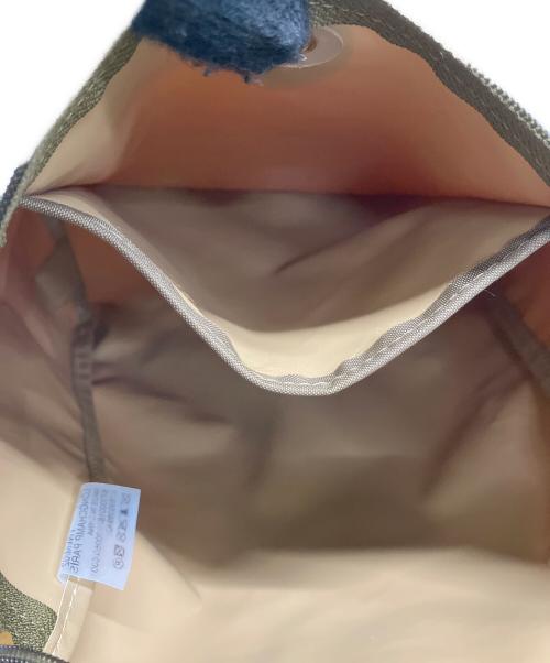 LONGCHAMP（ロンシャン）LONGCHAMP (ロンシャン) ナップサック グリーン×ブラウンの古着・服飾アイテム