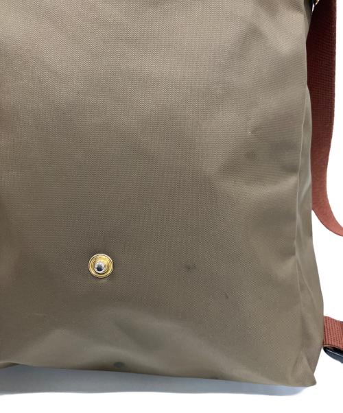 LONGCHAMP（ロンシャン）LONGCHAMP (ロンシャン) ナップサック グリーン×ブラウンの古着・服飾アイテム