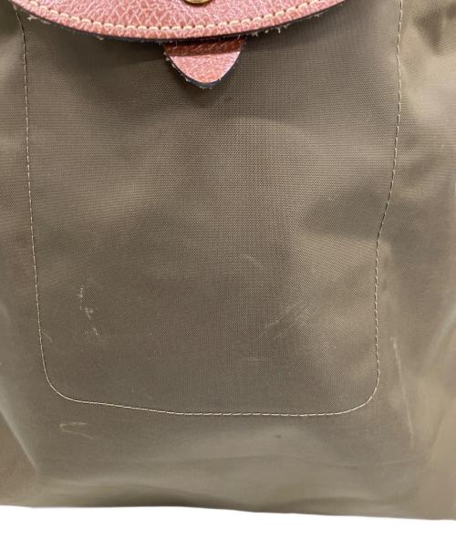 LONGCHAMP（ロンシャン）LONGCHAMP (ロンシャン) ナップサック グリーン×ブラウンの古着・服飾アイテム