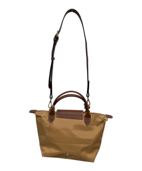 LONGCHAMP（ロンシャン）LONGCHAMP (ロンシャン) 2WAYバッグ カーキ×ブラウンの古着・服飾アイテム