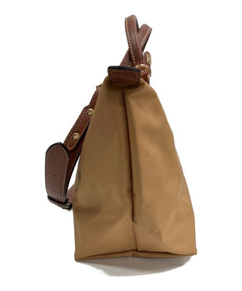 LONGCHAMP（ロンシャン）LONGCHAMP (ロンシャン) 2WAYバッグ カーキ×ブラウンの古着・服飾アイテム