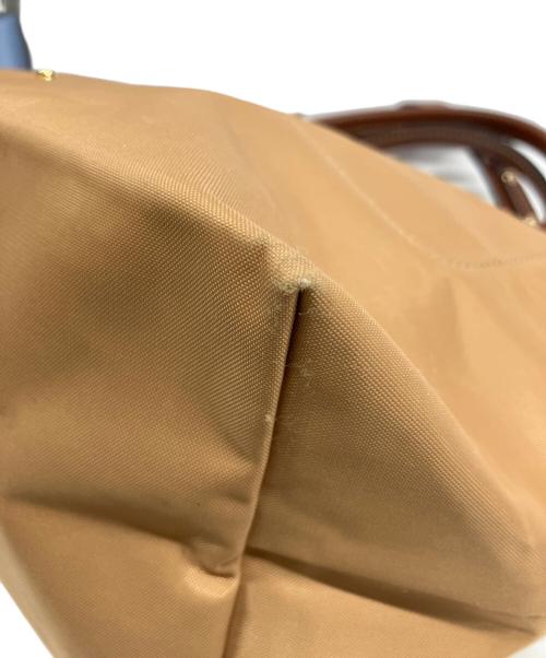 LONGCHAMP（ロンシャン）LONGCHAMP (ロンシャン) 2WAYバッグ カーキ×ブラウンの古着・服飾アイテム
