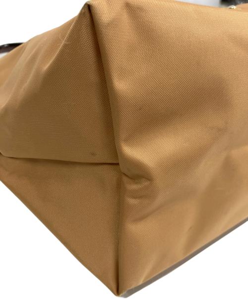 LONGCHAMP（ロンシャン）LONGCHAMP (ロンシャン) 2WAYバッグ カーキ×ブラウンの古着・服飾アイテム