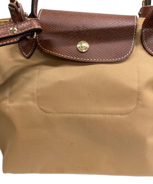 LONGCHAMP（ロンシャン）LONGCHAMP (ロンシャン) 2WAYバッグ カーキ×ブラウンの古着・服飾アイテム