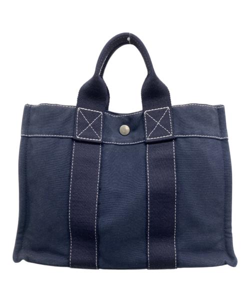 HERMES（エルメス）HERMES (エルメス) トートバッグ ネイビーの古着・服飾アイテム