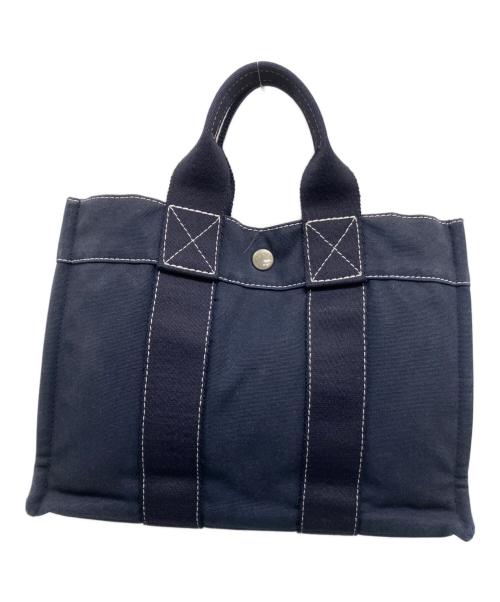 HERMES（エルメス）HERMES (エルメス) トートバッグ ネイビーの古着・服飾アイテム