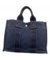 HERMES (エルメス) トートバッグ ネイビー：12000円