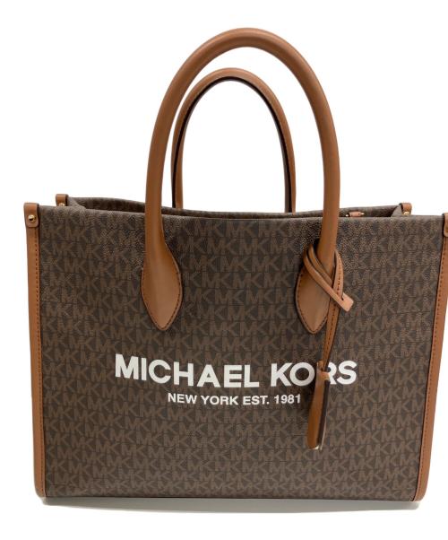 MICHAEL KORS（マイケルコース）MICHAEL KORS (マイケルコース) トートバッグ ブラウンの古着・服飾アイテム