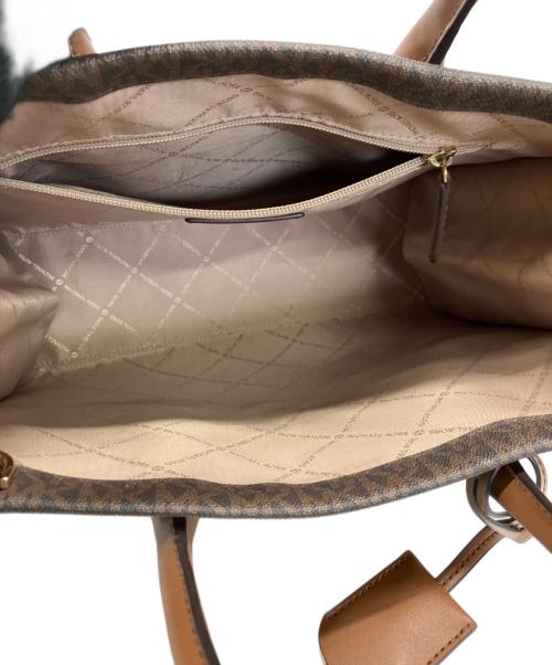 MICHAEL KORS（マイケルコース）MICHAEL KORS (マイケルコース) トートバッグ ブラウンの古着・服飾アイテム