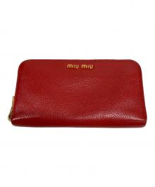 MIU MIU（ミュウミュウ）の古着「長財布」｜レッド