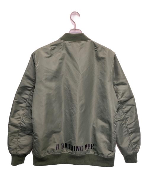 A BATHING APE（アベイシングエイプ）A BATHING APE (アベイシングエイプ) ブルゾン グリーン サイズ:XLの古着・服飾アイテム