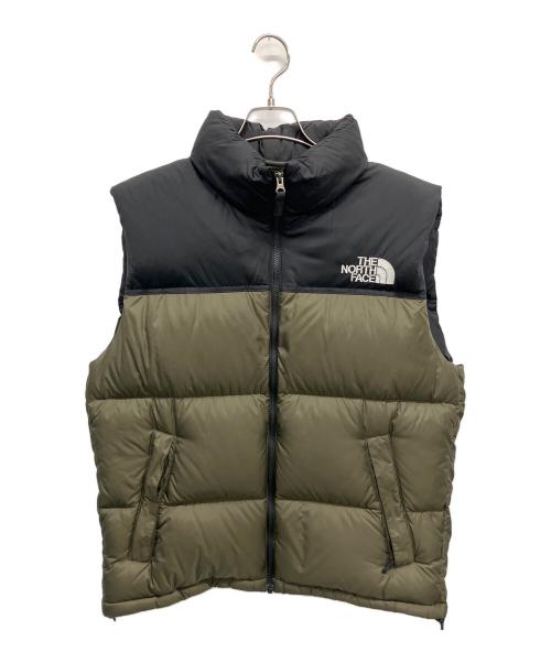 THE NORTH FACE（ザ ノース フェイス）THE NORTH FACE (ザ ノース フェイス) ダウンベスト グリーン×ブラック サイズ:XLの古着・服飾アイテム