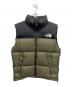 THE NORTH FACE（ザ ノース フェイス）の古着「ダウンベスト」｜グリーン×ブラック