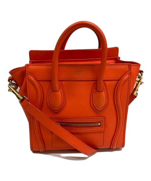 CELINE（セリーヌ）CELINE (セリーヌ) 2WAYショルダーバッグ オレンジの古着・服飾アイテム