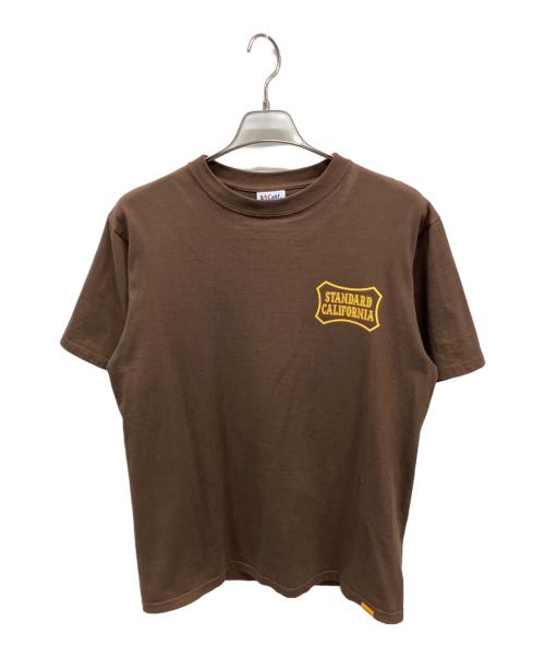 STANDARD CALIFORNIA（スタンダードカリフォルニア）STANDARD CALIFORNIA (スタンダードカリフォルニア) 半袖カットソー ブラウン サイズ:SIZE Mの古着・服飾アイテム