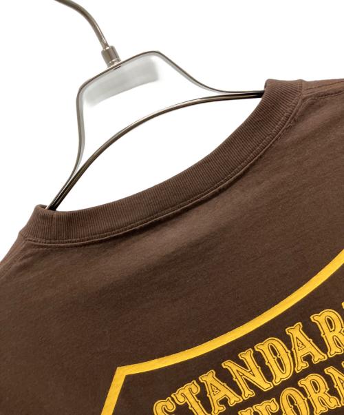 STANDARD CALIFORNIA（スタンダードカリフォルニア）STANDARD CALIFORNIA (スタンダードカリフォルニア) 半袖カットソー ブラウン サイズ:SIZE Mの古着・服飾アイテム