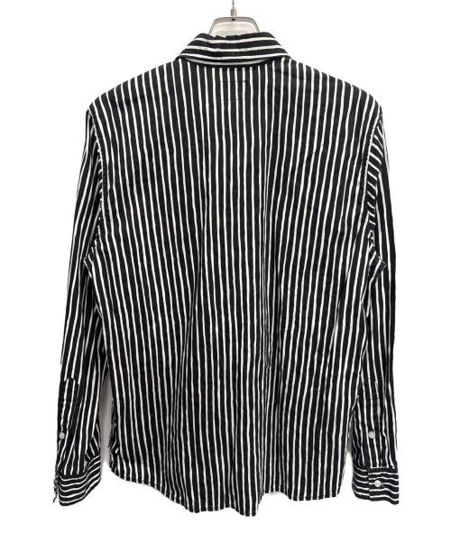 stussy（ステューシー）stussy (ステューシー) 長袖シャツ ブラック×ホワイト サイズ:SIZE Lの古着・服飾アイテム