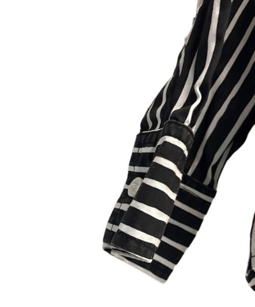 stussy（ステューシー）stussy (ステューシー) 長袖シャツ ブラック×ホワイト サイズ:SIZE Lの古着・服飾アイテム